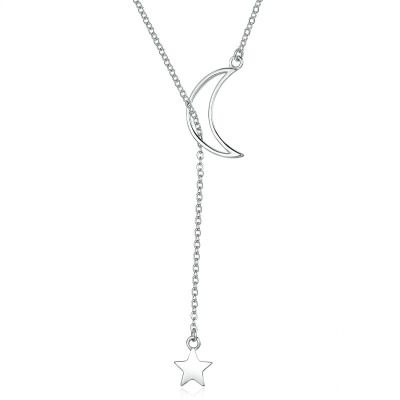 Colier argint 925 Moon and Star