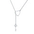 Colier argint Heart & Key