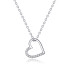 Colier argint Love Crystal Heart