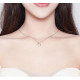 Colier argint Love Crystal Heart