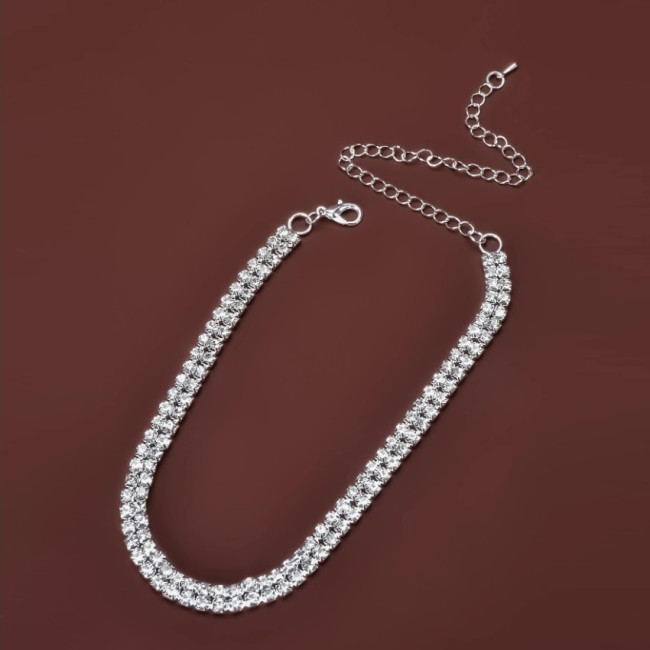 Colier Charming 2 rows Crystals