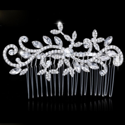 Accesoriu par agrafa tip pieptene Elegant Diamond cu diamante de zirconiu