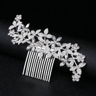 Accesoriu par agrafa tip pieptene Splendor cu diamante de zirconiu cubic 