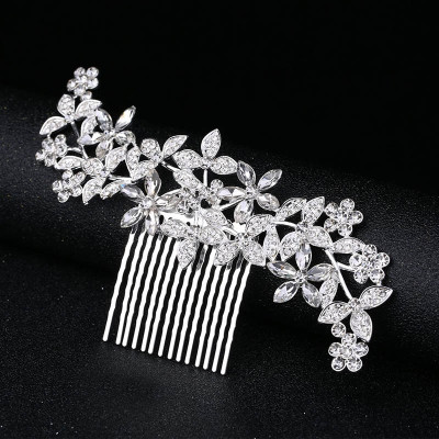 Accesoriu par agrafa tip pieptene Splendor cu diamante de zirconiu cubic 