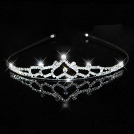 Diadema Coronita in forma de inima din cristale Cindarella