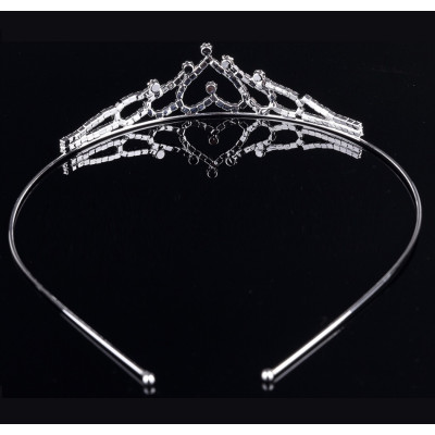 Diadema Coronita in forma de inima din cristale Cindarella