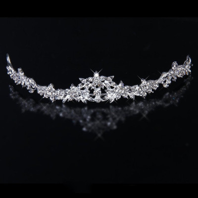 Diadema Coronita cu flori din cristale Perfect Day