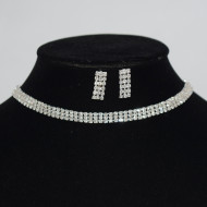 Set bijuterii colier si cercei Diamond Look