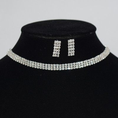 Set bijuterii colier si cercei Diamond Look
