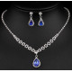 Set Colier si Cercei Sapphire Mademoiselle