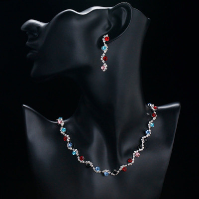 Set Colier si Cercei Multicolours Diva