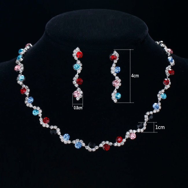 Set Colier si Cercei Multicolours Diva