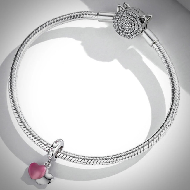 Talisman argint Two Hearts