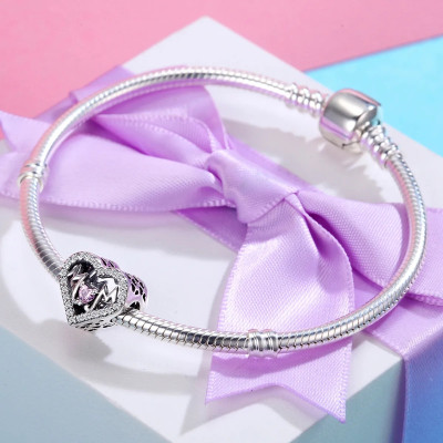 Talisman argint Love Heart Mom