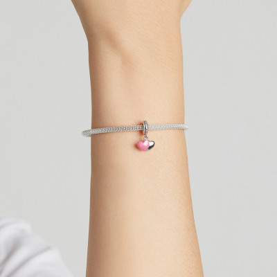 Talisman argint Two Hearts