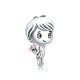 Talisman argint Sweet Boy With Flowers