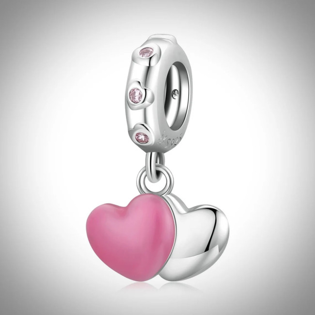 Talisman argint Two Hearts