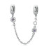 Talisman argint Lant Siguranta Vintage Flowers