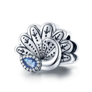 Talisman argint Peacock