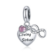 Talisman argint Loving Sister