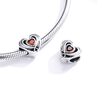 Talisman argint Red Heart