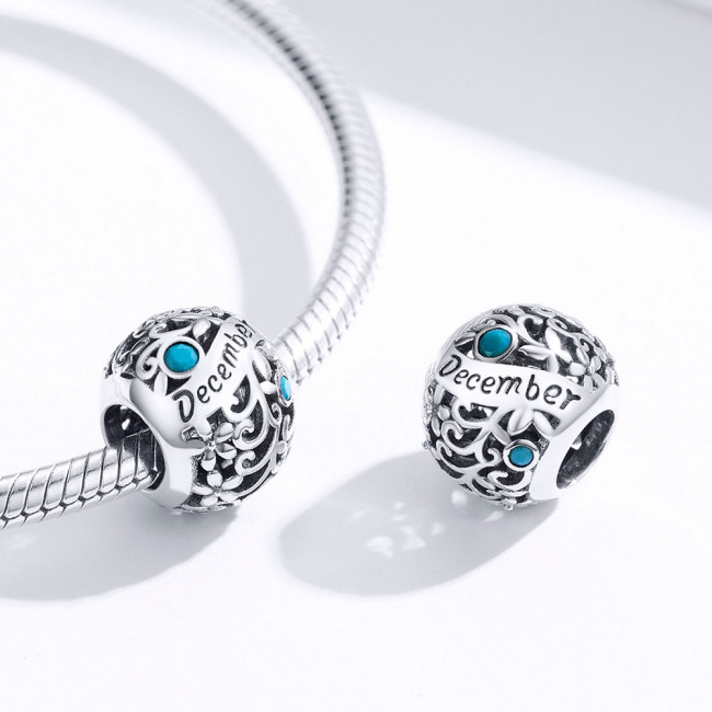 Talisman argint Birthday Stone December