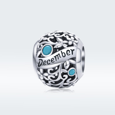 Talisman argint Birthday Stone December
