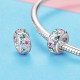 Talisman argint Diamond Flowers