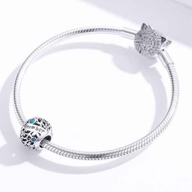 Talisman argint Birthday Stone December