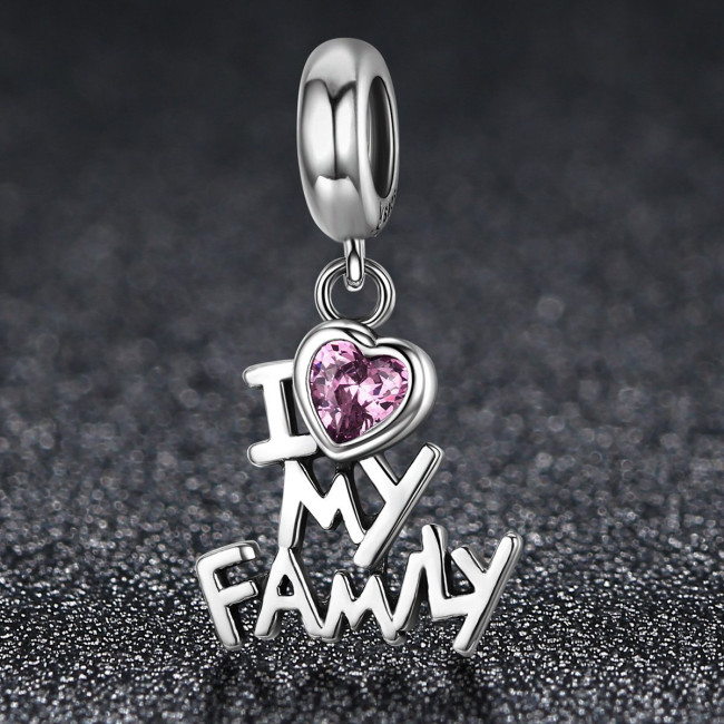 Talisman argint I Love My Family