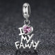 Talisman argint I Love My Family