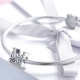 Talisman argint Litera M