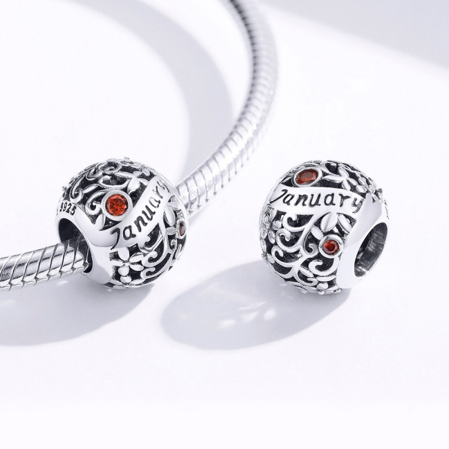 Talisman argint Birthday Stone January
