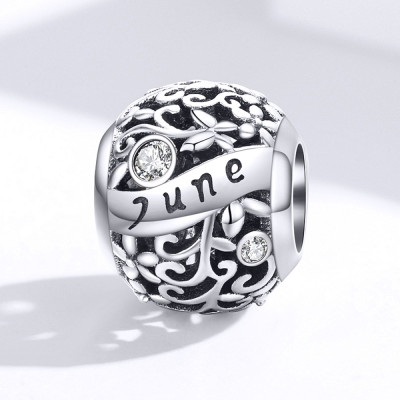 Talisman argint Birthday Stone June