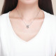 Talisman argint Litera P