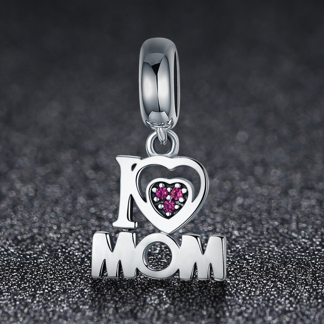 Talisman argint I Love Mom
