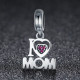 Talisman argint I Love Mom