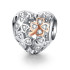 Talisman argint Lucky Clover Heart