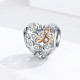 Talisman argint Lucky Clover Heart
