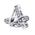 Talisman argint Litera A