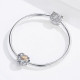 Talisman argint Lucky Clover Heart