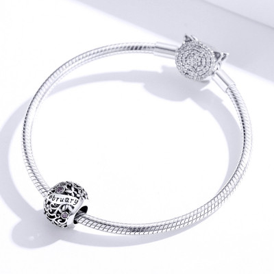 Talisman argint Birthday Stone February