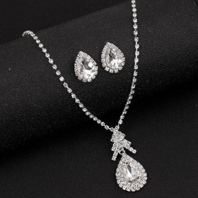 Set bijuterii Simple Crystal Waterdrop Set bijuterii Simple Crystal Waterdrop