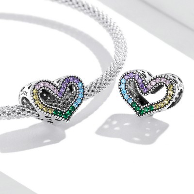 Talisman argint Rainbow Heart Talisman argint Rainbow Heart