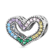 Talisman argint Rainbow Heart