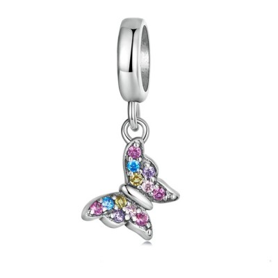 Talisman argint Colorful Butterfly Talisman argint Colorful Butterfly