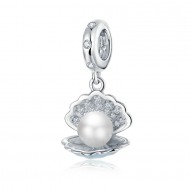 Talisman argint Shell With Pearl