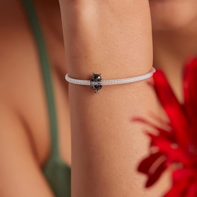 Talisman argint black Kitty Talisman argint black Kitty