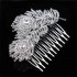 Accesoriu par agrafa tip pieptene Glow Feathers cu diamante de zirconiu cubic