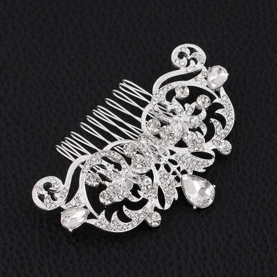 Accesoriu par agrafa tip pieptene Gorgeous cu diamante de zirconiu cubic Accesoriu par agrafa tip pieptene Gorgeous cu diamante de zirconiu cubic